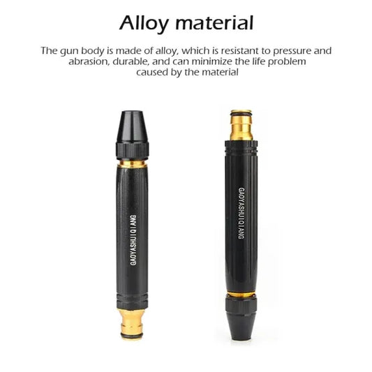 High Pressure Metal Brass Adjustable Nozzle Water Spray Gun – Heavy-Duty Garden & Car Wash Cleaning Tool