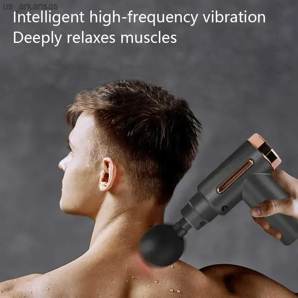 Professional Smart Percussion Massage Gun – High-Intensity Deep Tissue Muscle Massager With 4 Interchangeable Heads